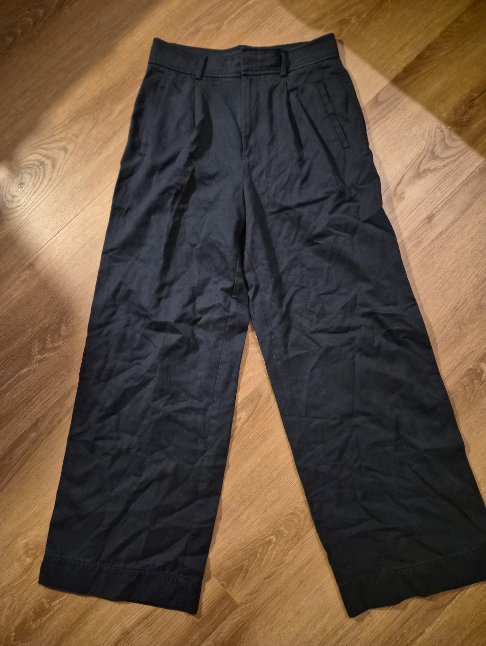 Everlane Midnight Blue Wide-Leg Chinos 4S